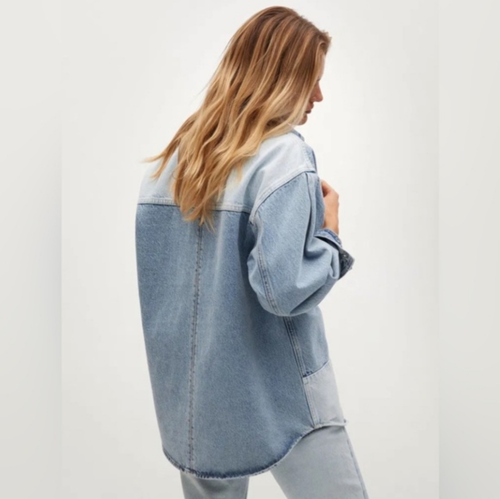 Denim Patchwork Jacket - image 4